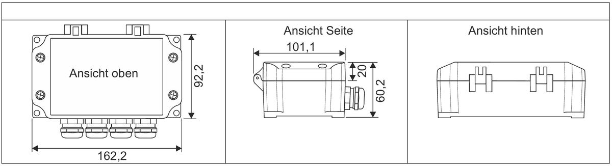 ESMC DMS-Brücken-Messverstärker SIL1 IP65 (SMM-HD-SIL1)
