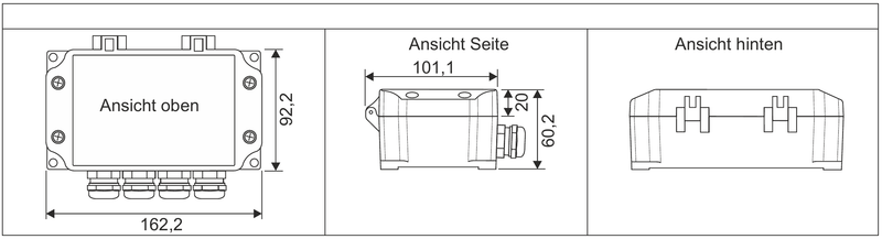 ESMC DMS-Brücken-Messverstärker SIL1 IP65 (SMM-HD-SIL1)