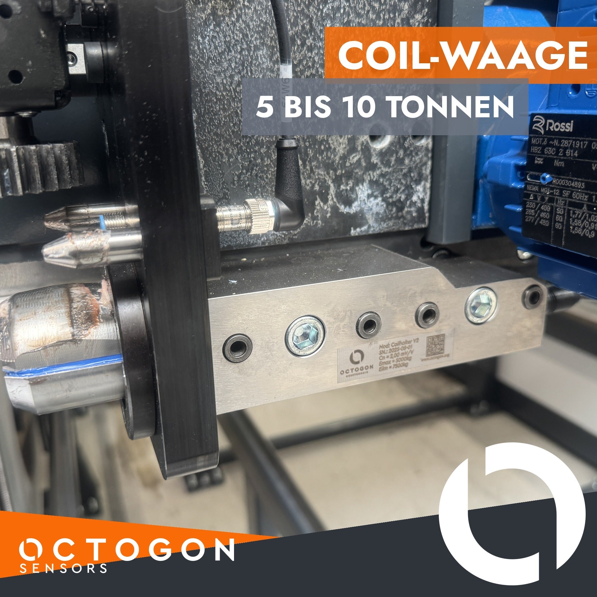 Coil-Waage von octogon im Coil-Lagersystem eingebaut