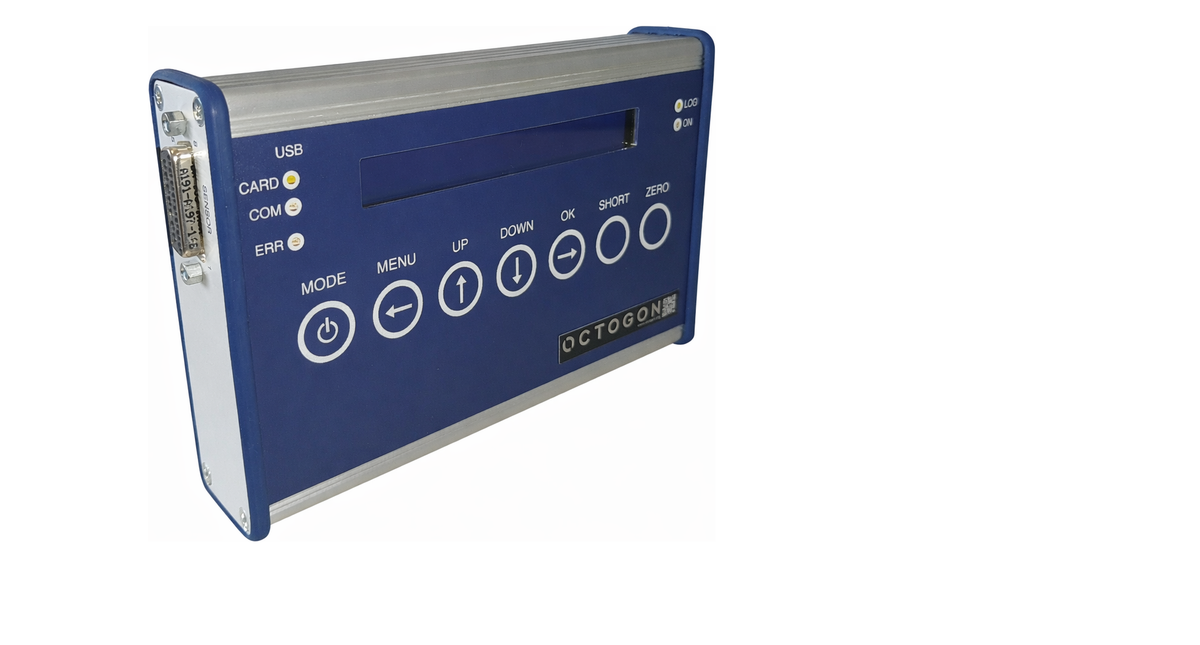 Handheld-Messverstärker EHOA EOD mit Bedientasten und Status-LEDs