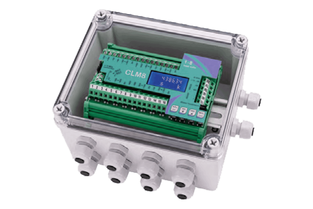Intelligenter Anschlusskasten ETLB CLM8 im Polycarbonatgehäuse, geöffnet