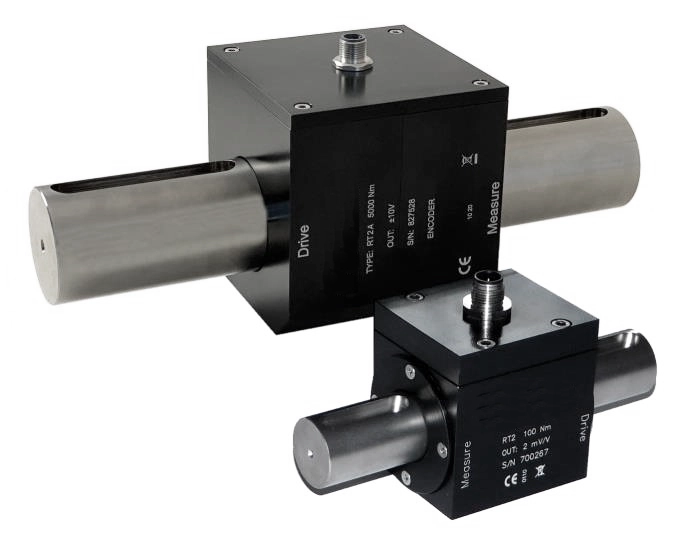 Rotierender Drehmomentsensor MDAA RT2 in zwei Baugrößen mit zylindrischer Welle