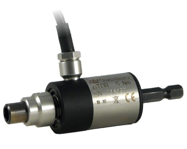 Drehmomentsensor MHAA microTor mit Sechskantaufnahme und Sechskantzapfen